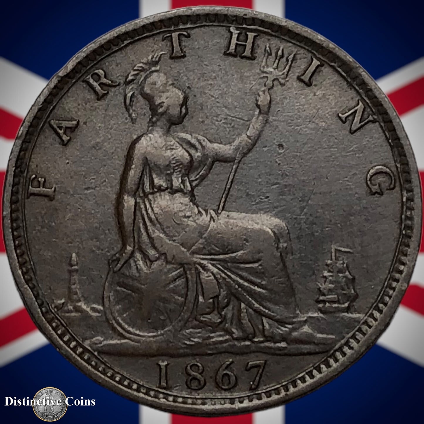 Great Britain 1867 Farthing 1/4d GB3591