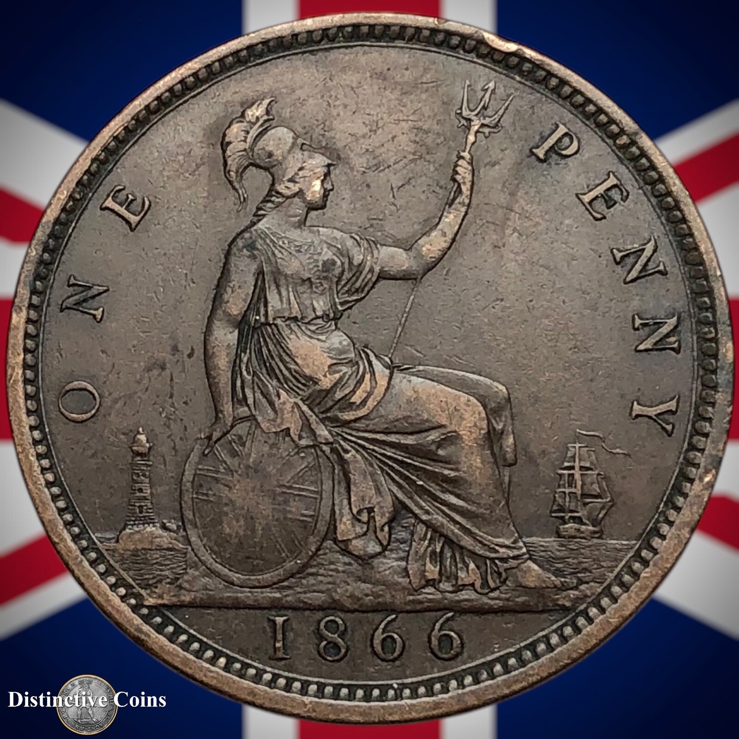Great Britain 1866 Penny 1d GB6288