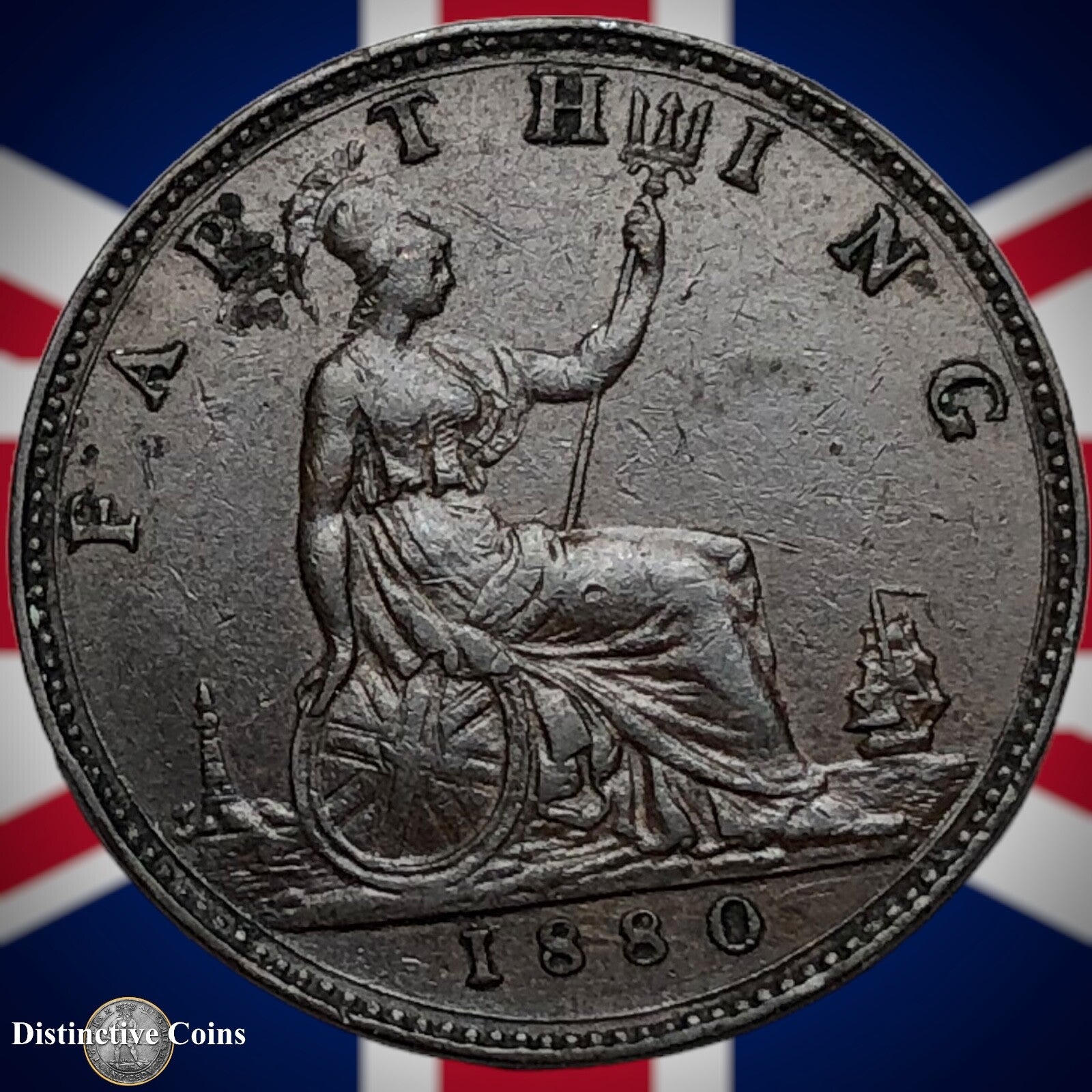 Great Britain 1880 Farthing 1/4d GB3844