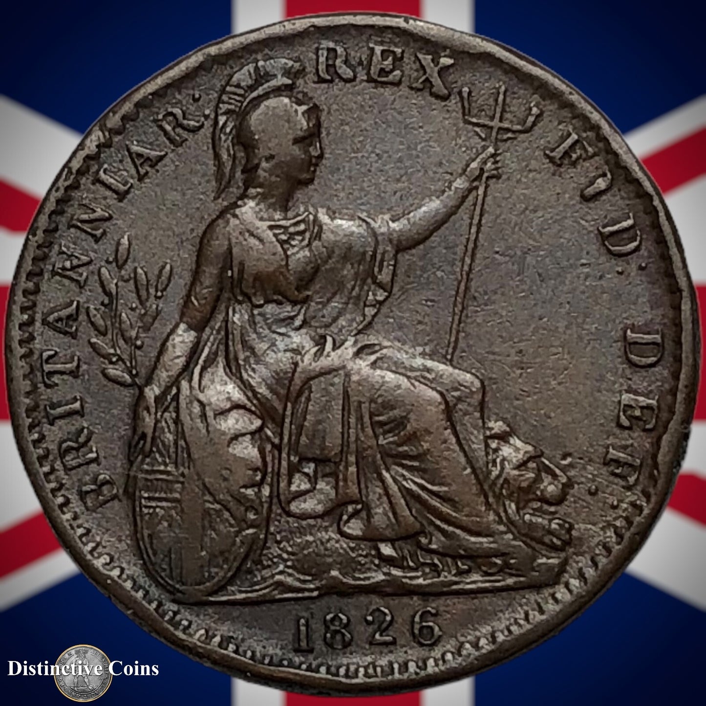 Great Britain 1826 Farthing 1/4d GB3314