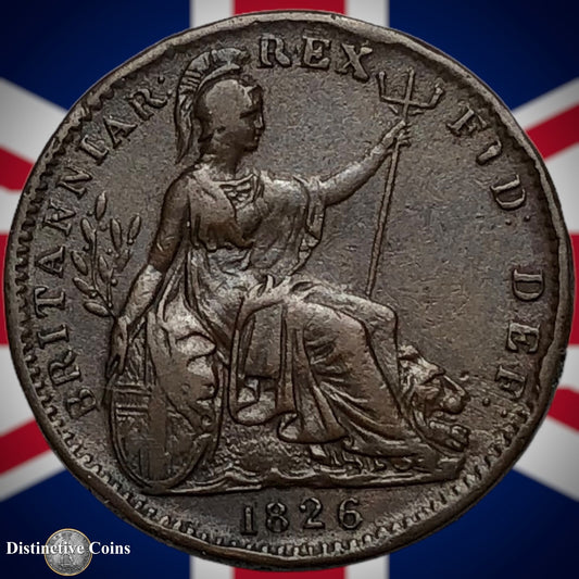 Great Britain 1826 Farthing 1/4d GB3314