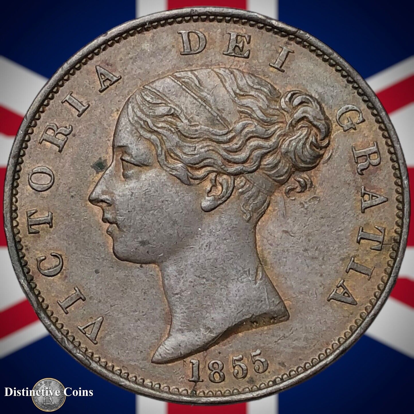 Great Britain 1855 Half Penny 1/2d GB5311