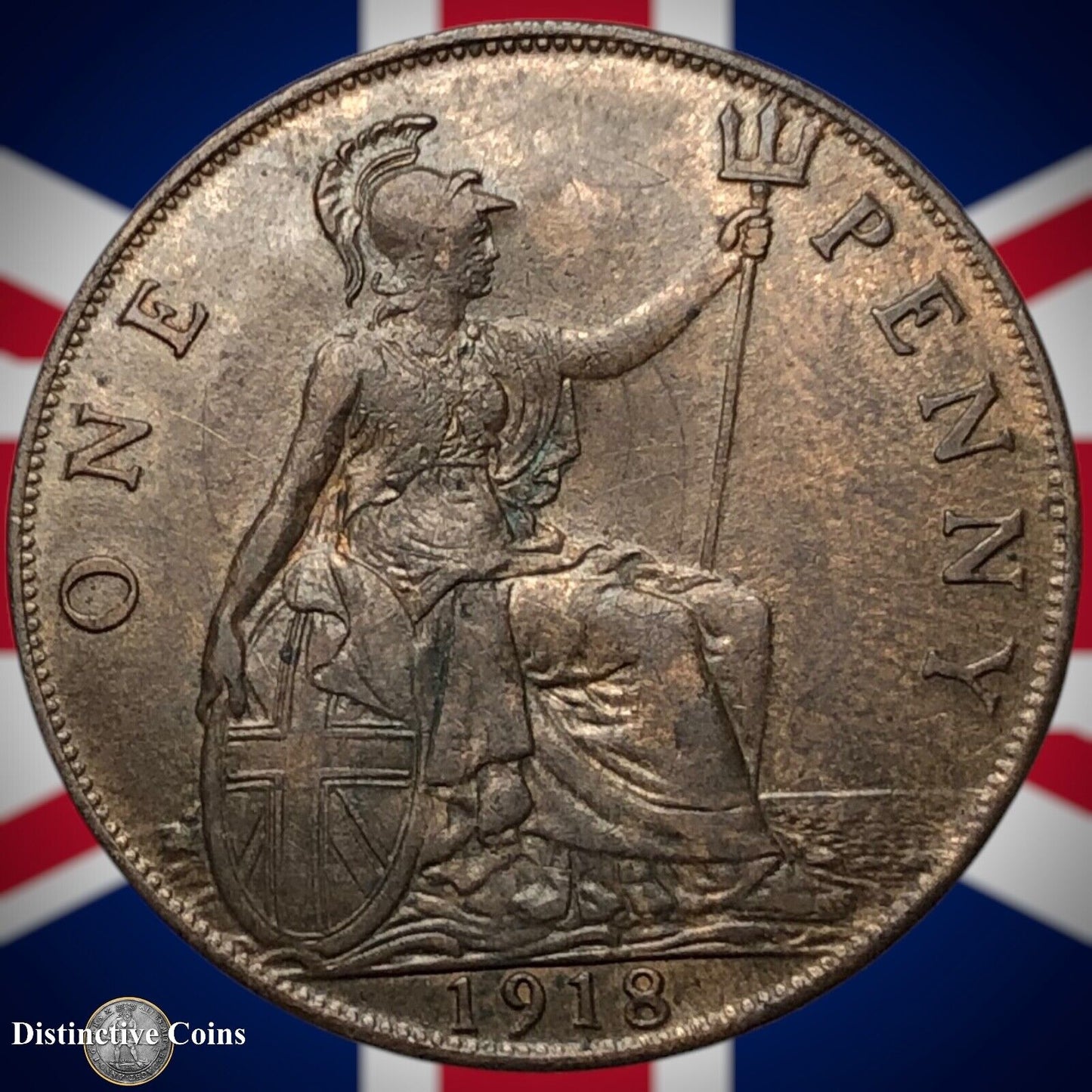 Great Britain 1918 Penny 1d GB6865