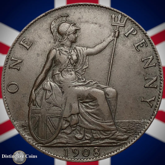 Great Britain 1908 Penny 1d GB6700