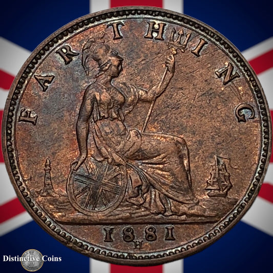 Great Britain 1881 H Farthing 1/4d GB4013