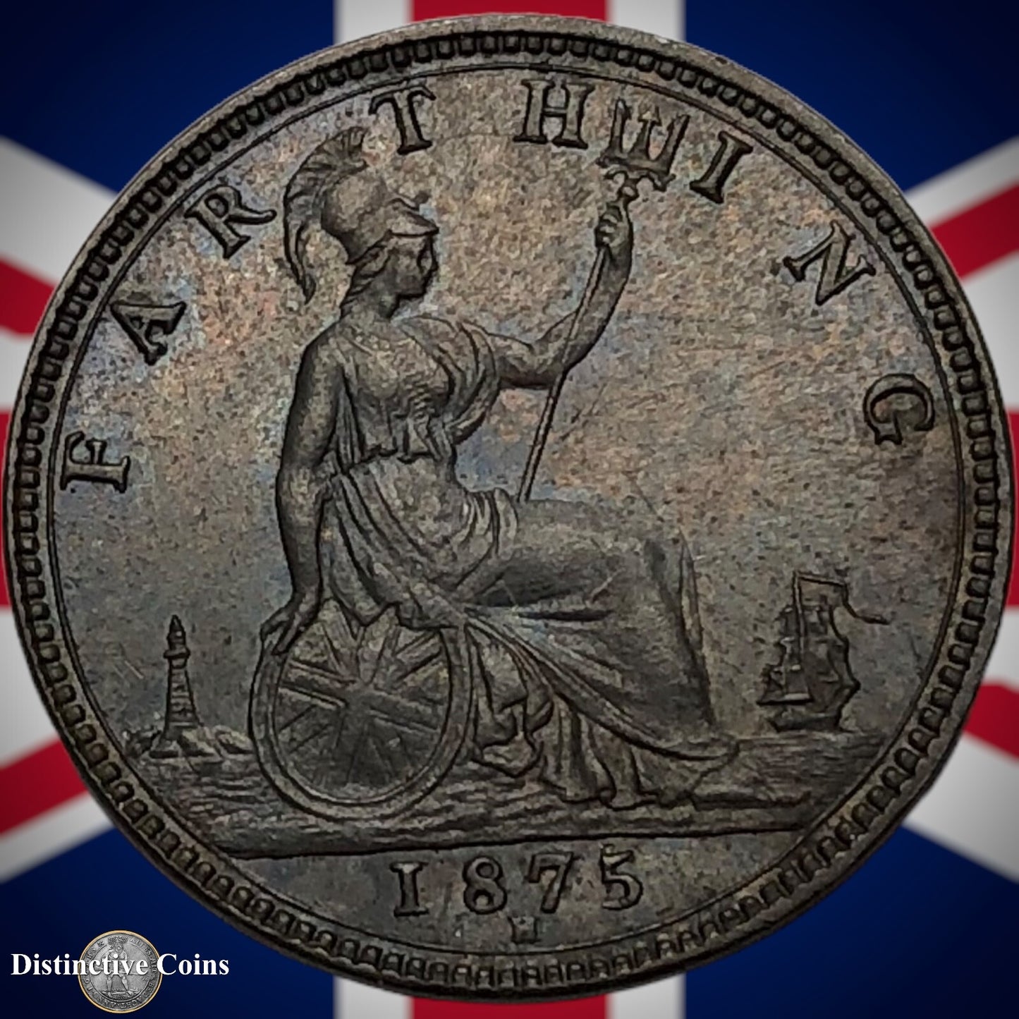 Great Britain 1875 H Farthing 1/4d GB3766