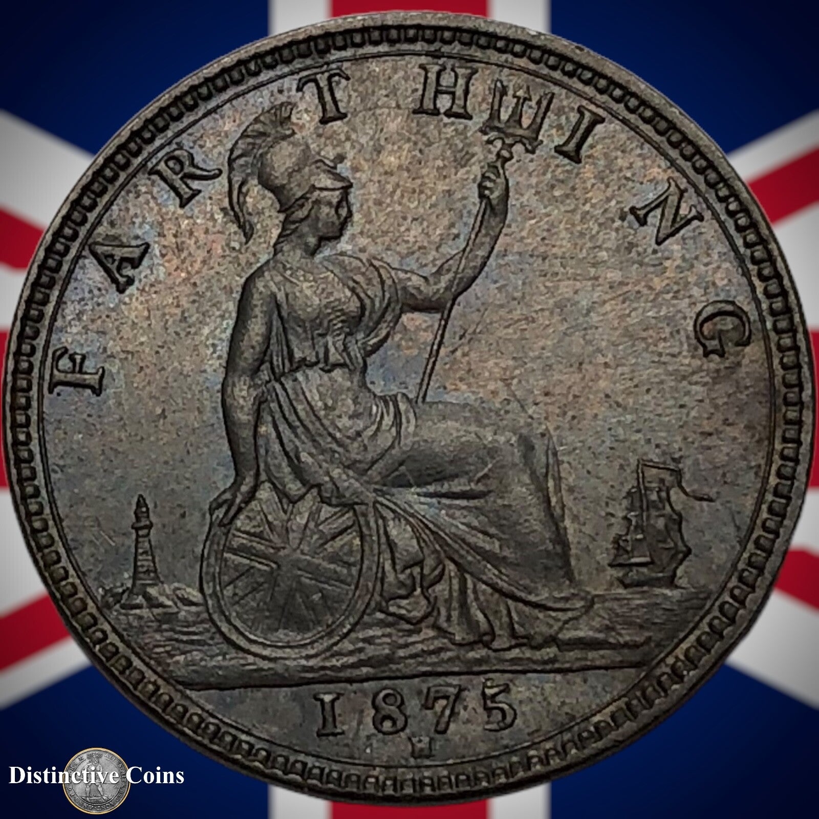 Great Britain 1875 H Farthing 1/4d GB3766