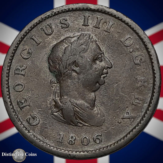 Great Britain 1806 Half Penny 1/2d GB5166