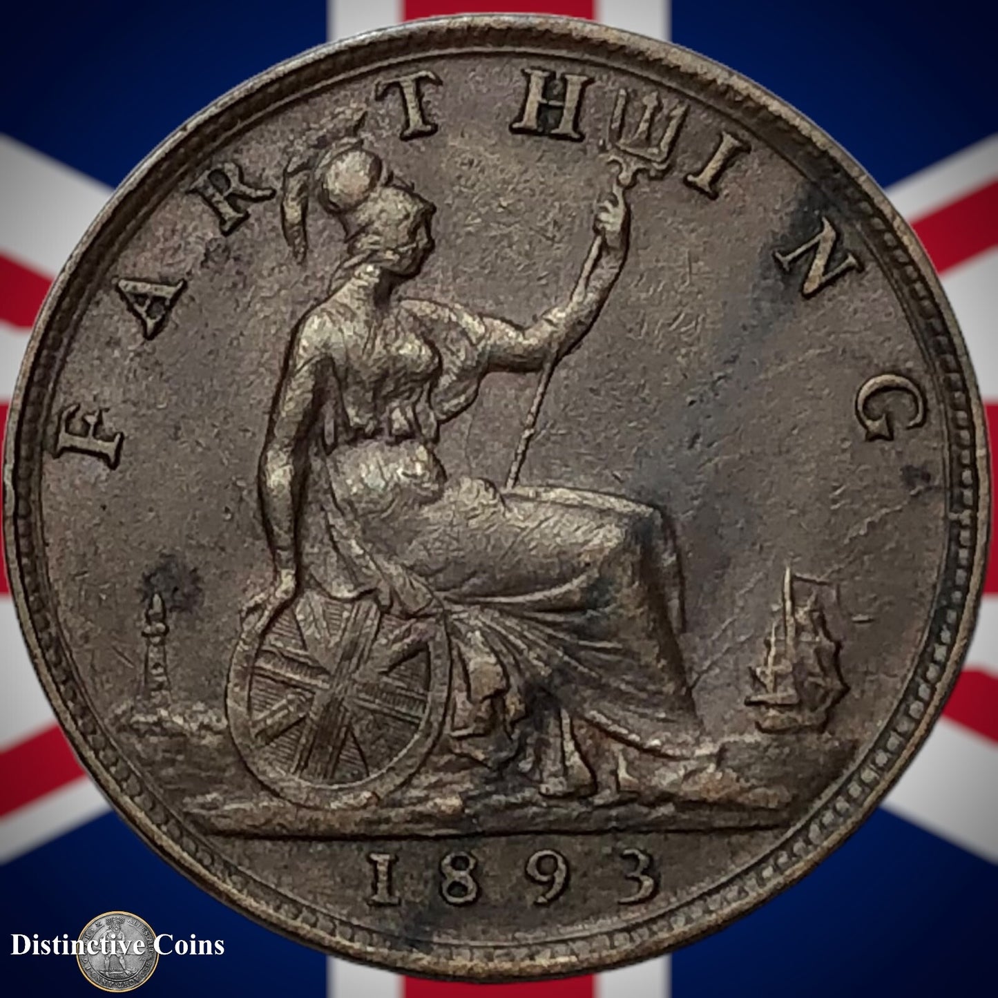 Great Britain 1893 Farthing 1/4d GB4350