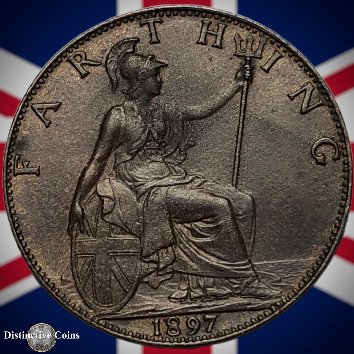 Great Britain 1897 Farthing 1/4d GB4452