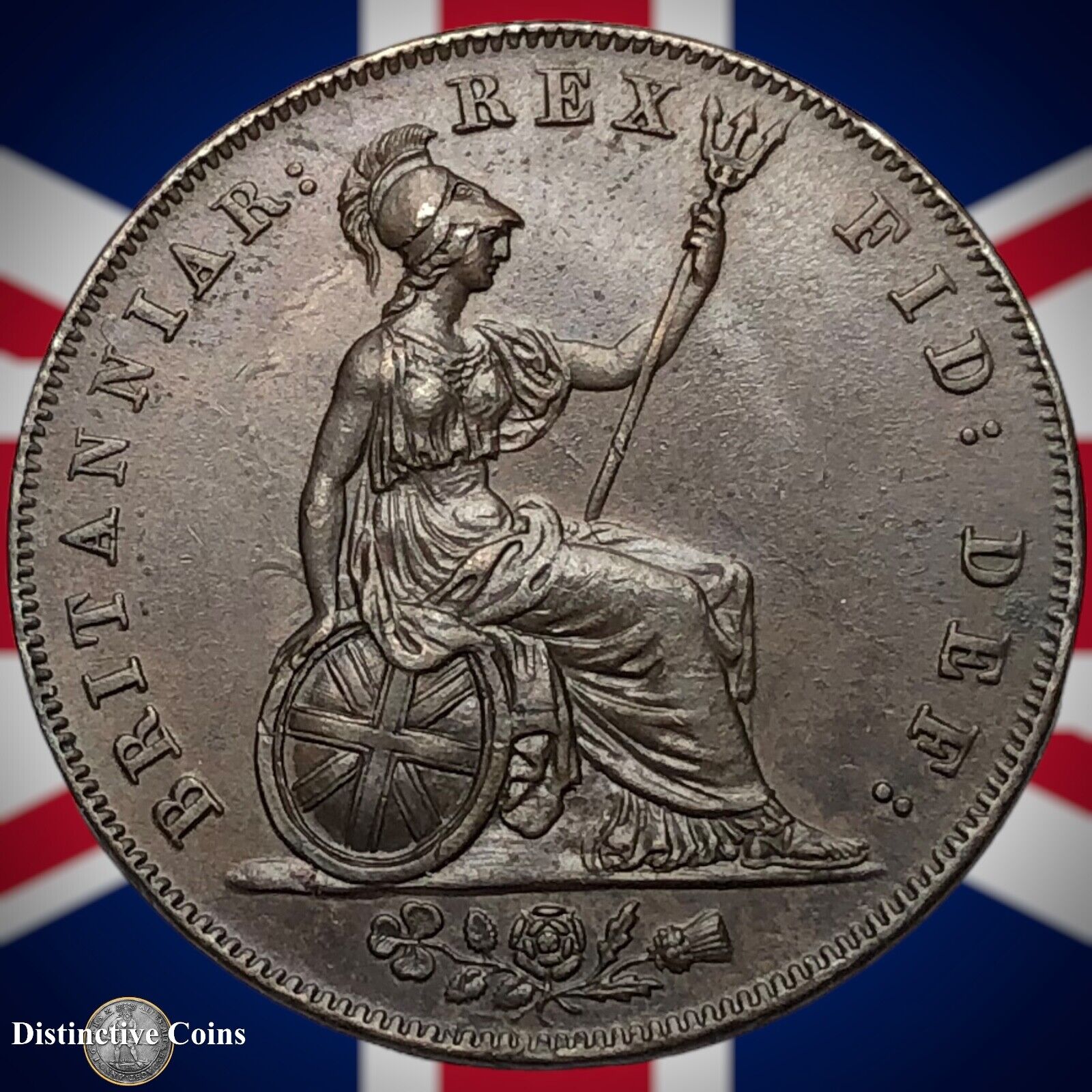 Great Britain 1826 Half Penny 1/2d GB5191