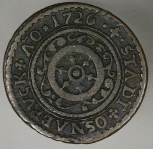 Osnabruck 1725 IW 4 Pfennig F/VF Scarce   A2719