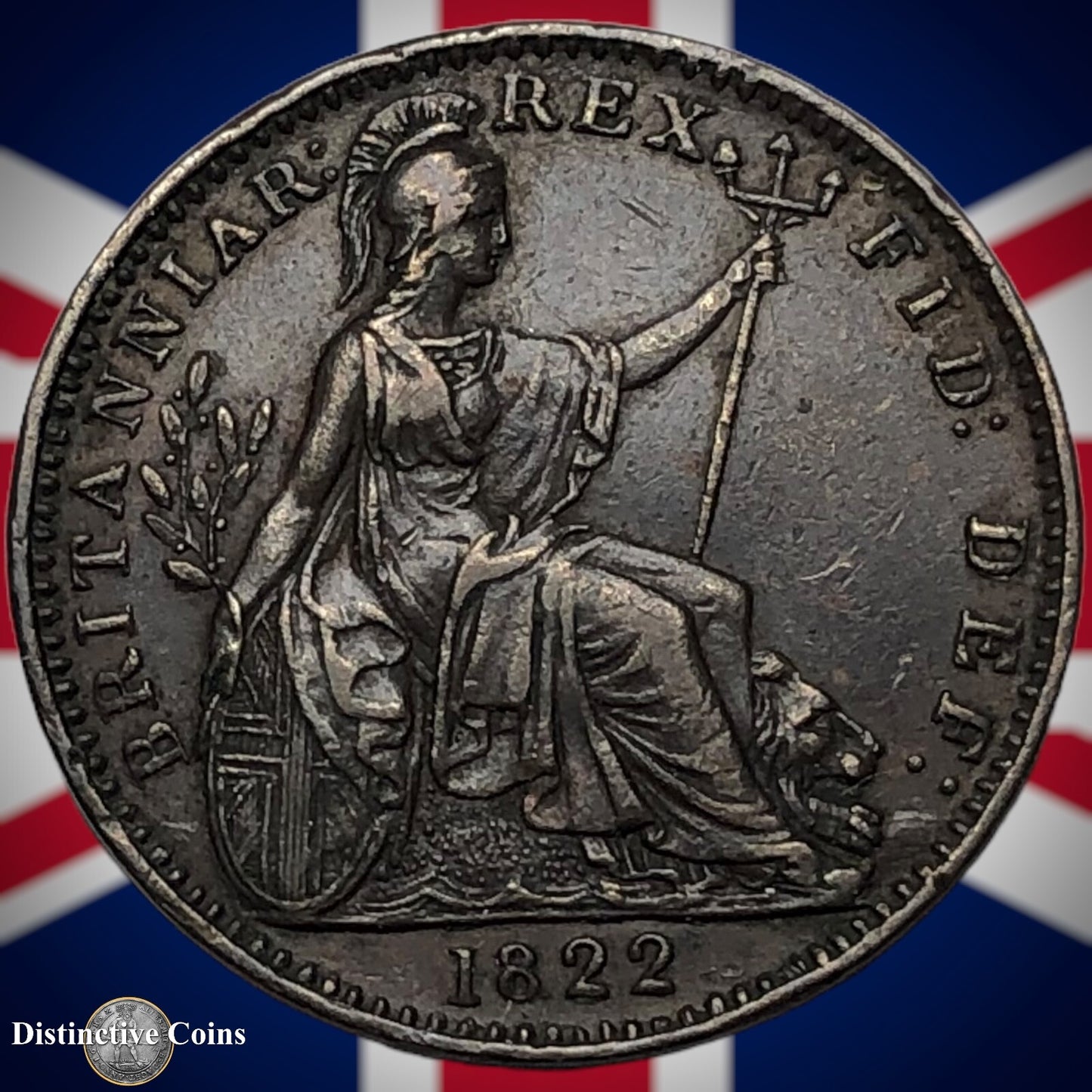 Great Britain 1822 Farthing 1/4d GB3261