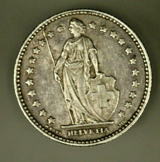 Switzerland  Silver  Franc 1905   AU   A1527
