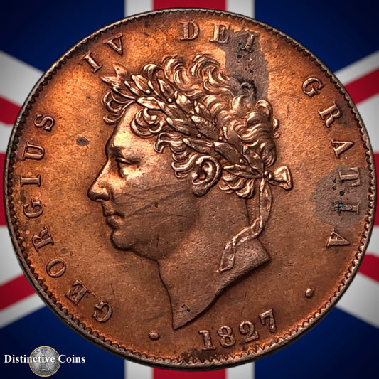 Great Britain 1827 Half Penny 1/2d GB5215