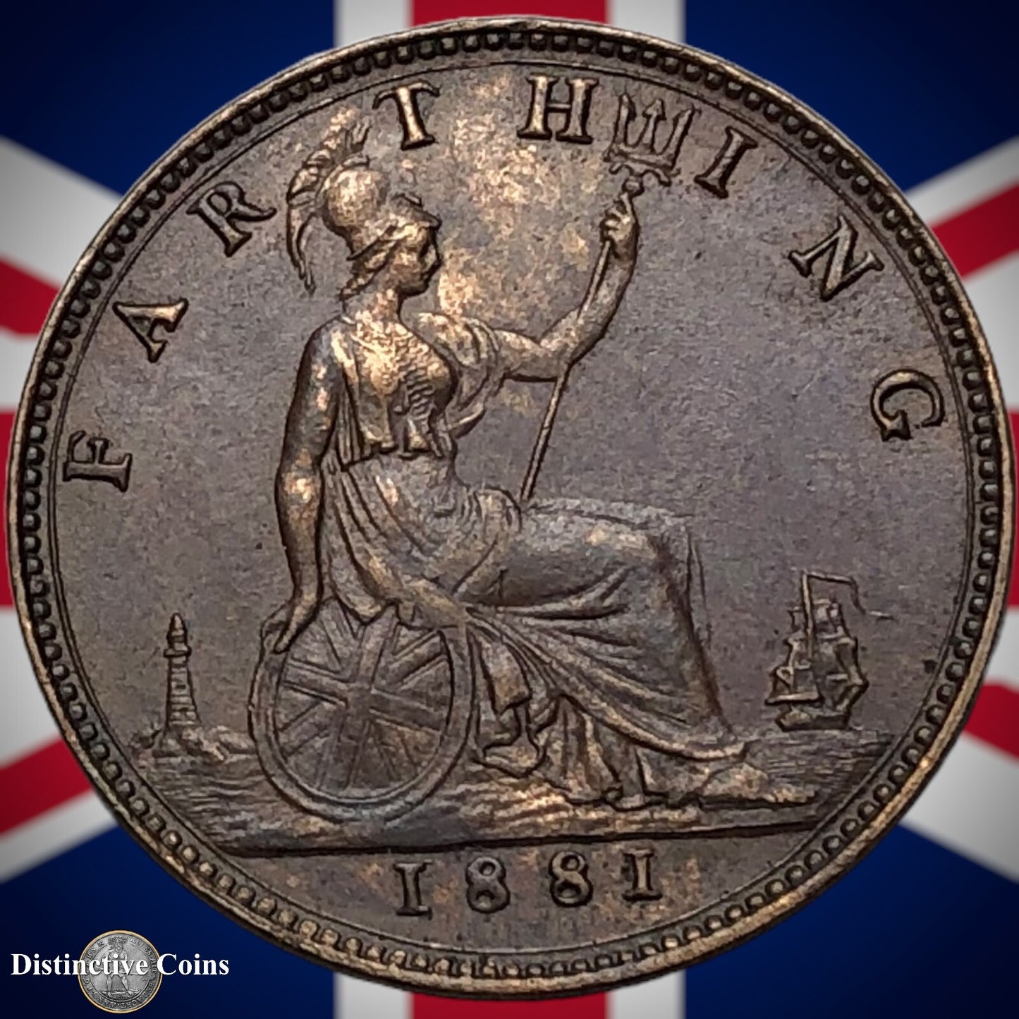 Great Britain 1881 Farthing 1/4d GB3872