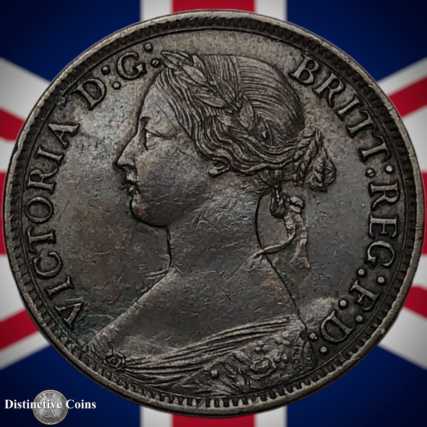 Great Britain 1865 Farthing 1/4d GB3539