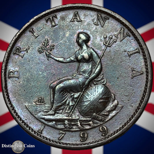 Great Britain 1799 Half Penny 1/2d GB5128