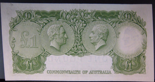 1961  Australia 1 Pound Lightly Circulated Note