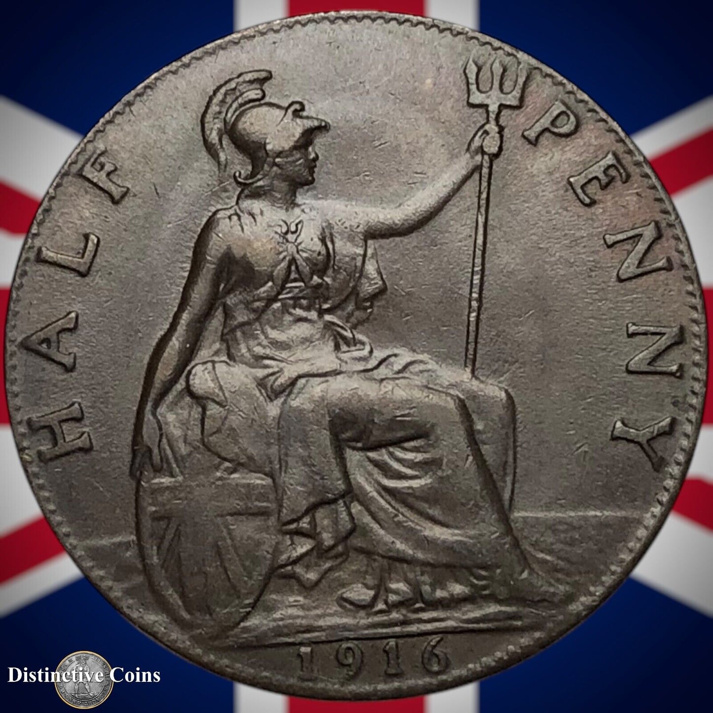 Great Britain 1916 Half Penny 1/2d GB5852