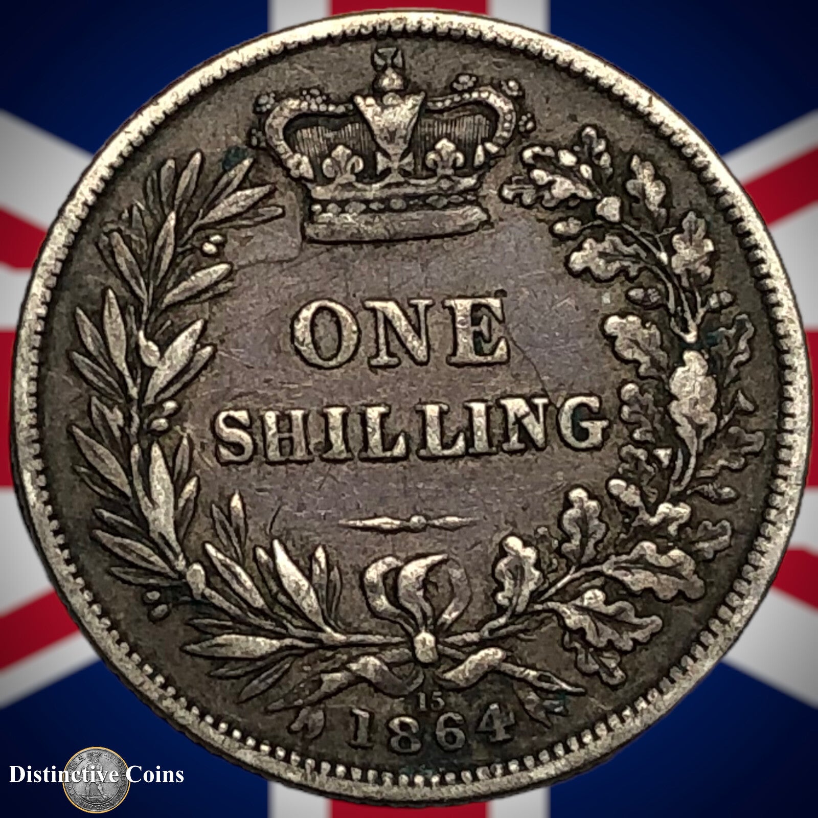 Great Britain 1864 British One Shilling GB0272