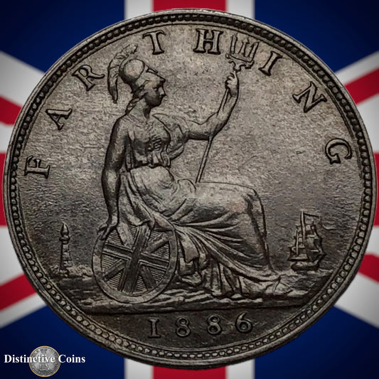 Great Britain 1886 Farthing 1/4d GB4220