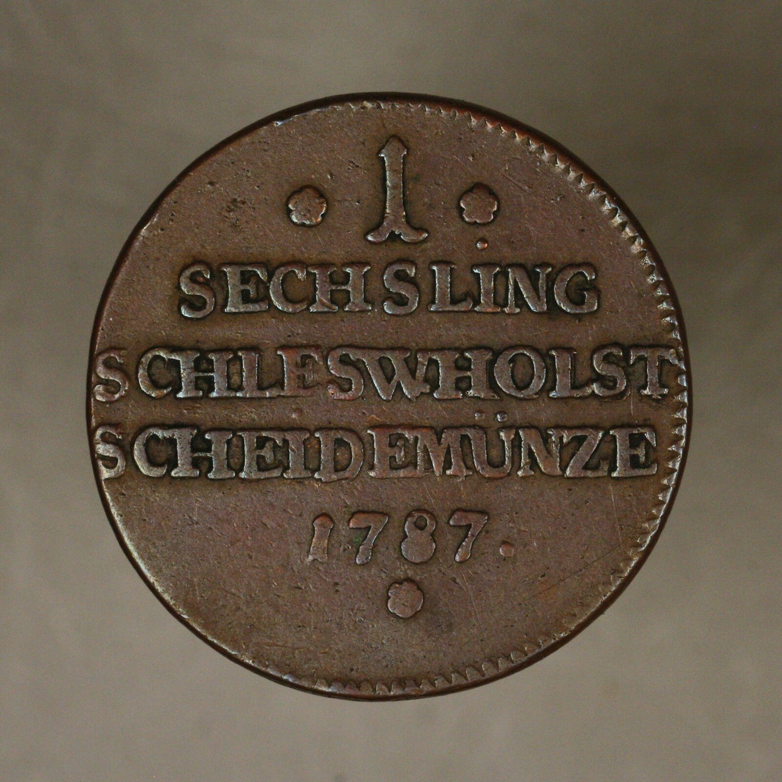 Schleswig Holstein 1787 1 Sechsling