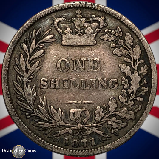 Great Britain 1871 British One Shilling GB0310