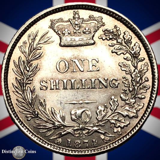 Great Britain 1874 British One Shilling GB0355