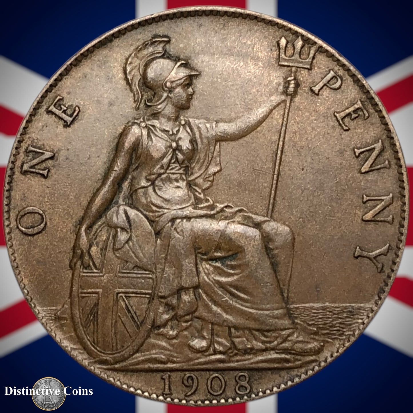 Great Britain 1908 Penny 1d GB6707