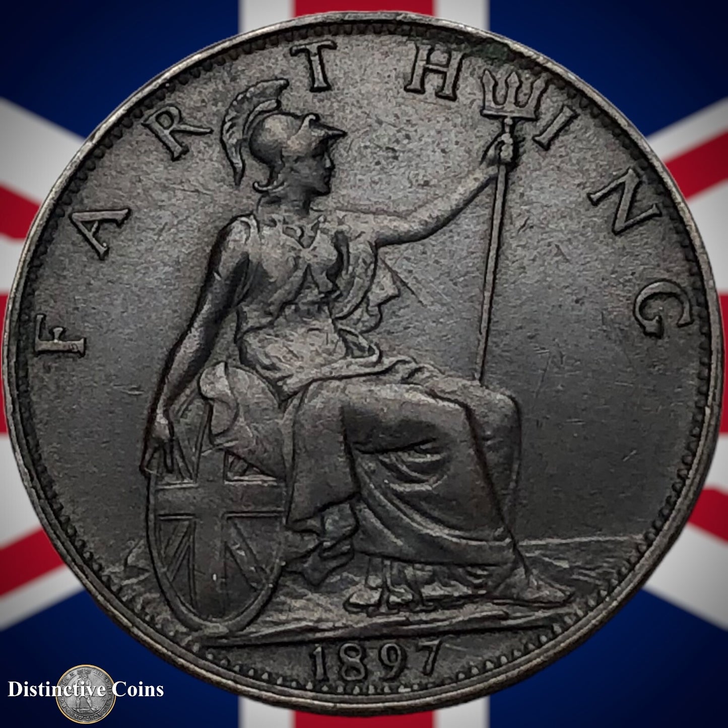 Great Britain 1897 Farthing 1/4d GB4437