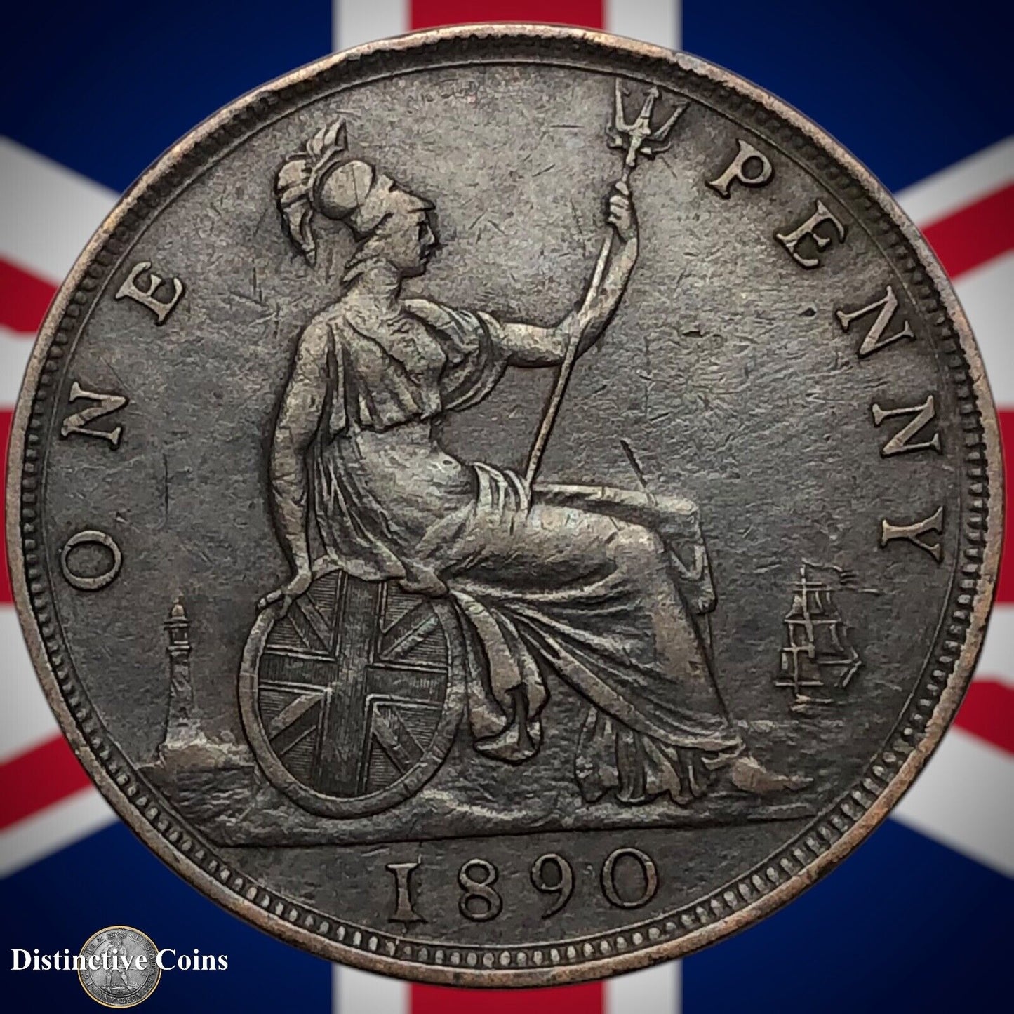 Great Britain 1890 Penny 1d GB6509