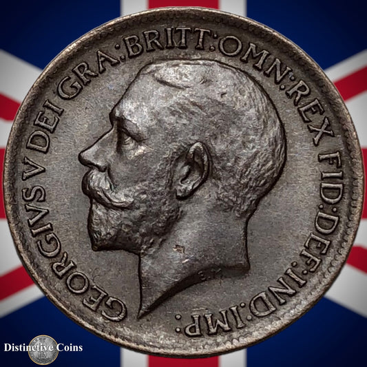 Great Britain 1913 Farthing 1/4d GB4665