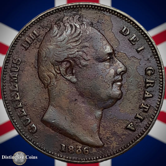 Great Britain 1836 Farthing 1/4d GB3385