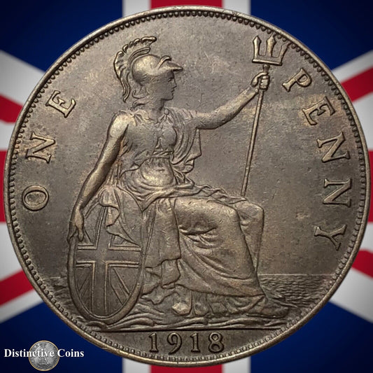 Great Britain 1918 Penny 1d GB6876