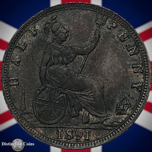 Great Britain 1891 Half Penny 1/2d GB5692