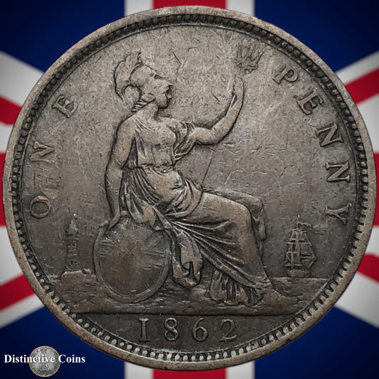 Great Britain 1862 Penny 1d GB6202