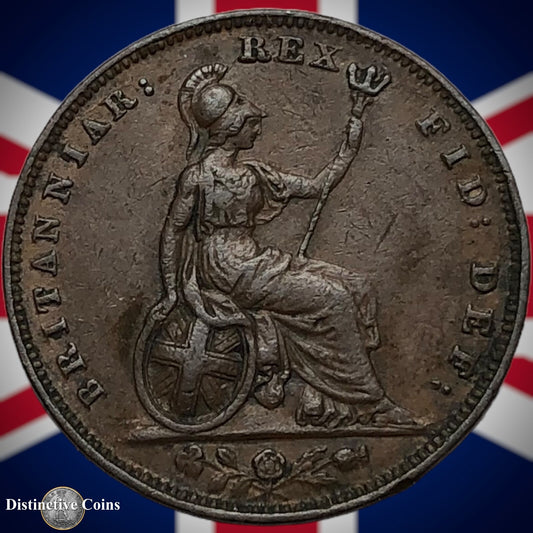 Great Britain 1834 Farthing 1/4d GB3370