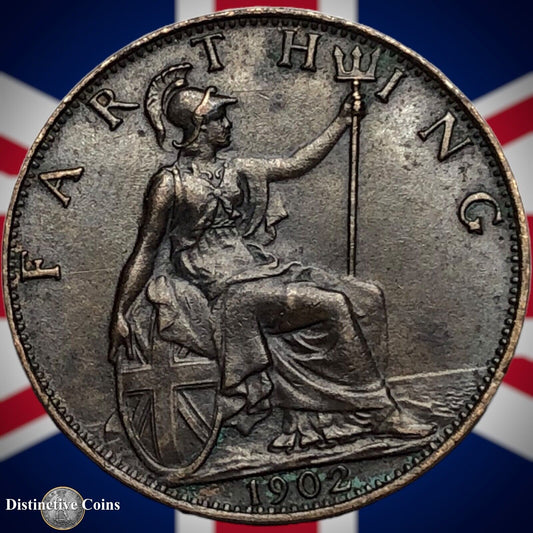 Great Britain 1902 Farthing 1/4d GB4519