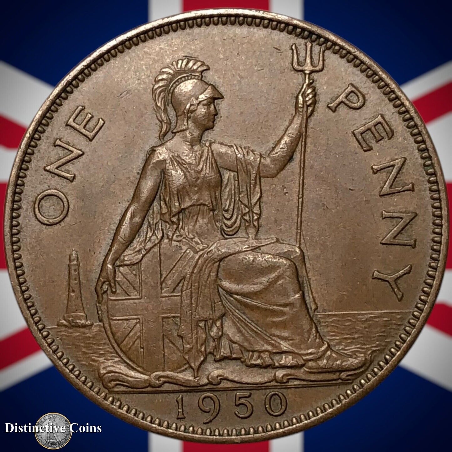 Great Britain 1950 Penny 1d GB7308