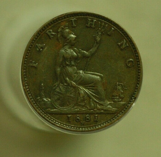 Great Britain 1881H Farthing XF/AU   A279