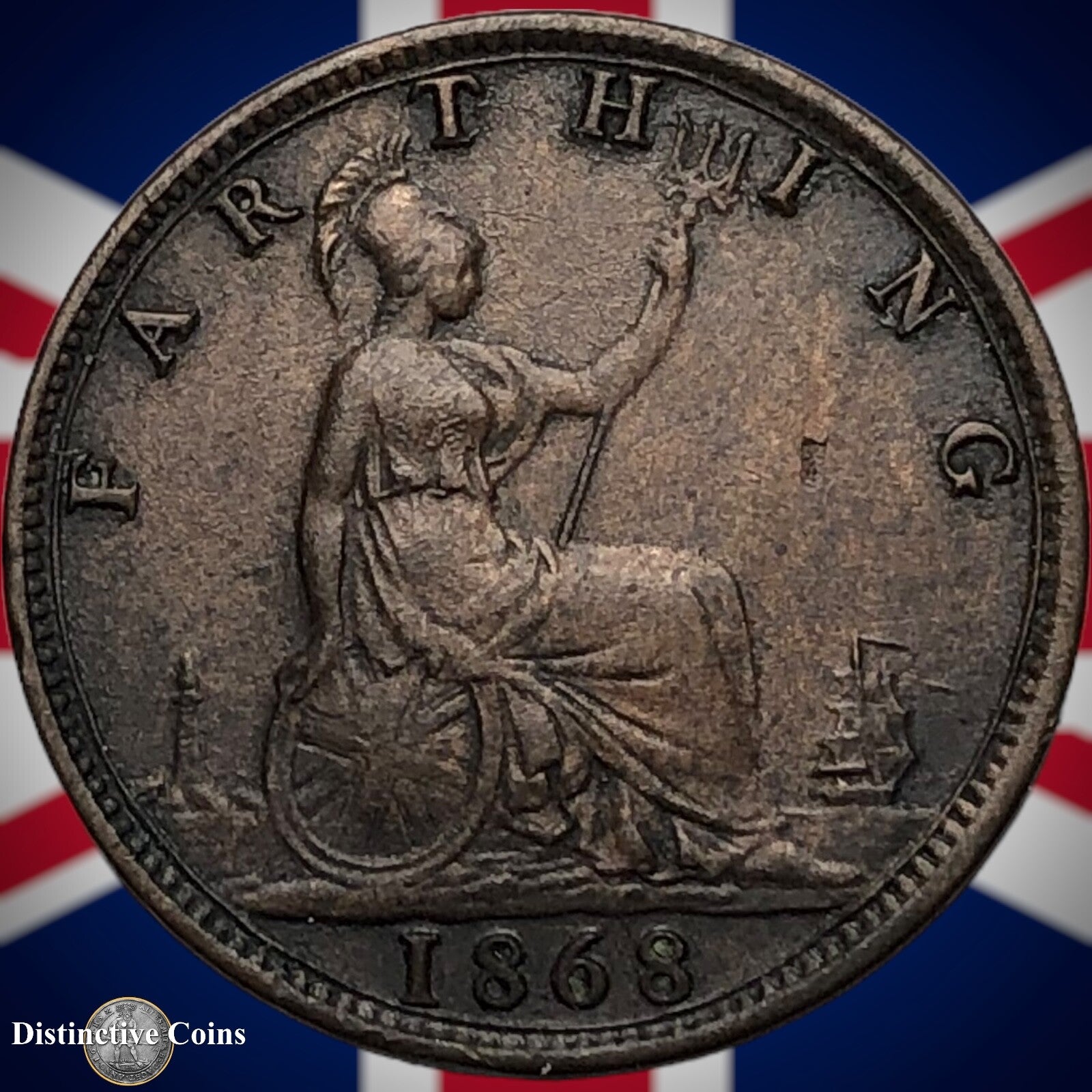 Great Britain 1868 Farthing 1/4d GB3625