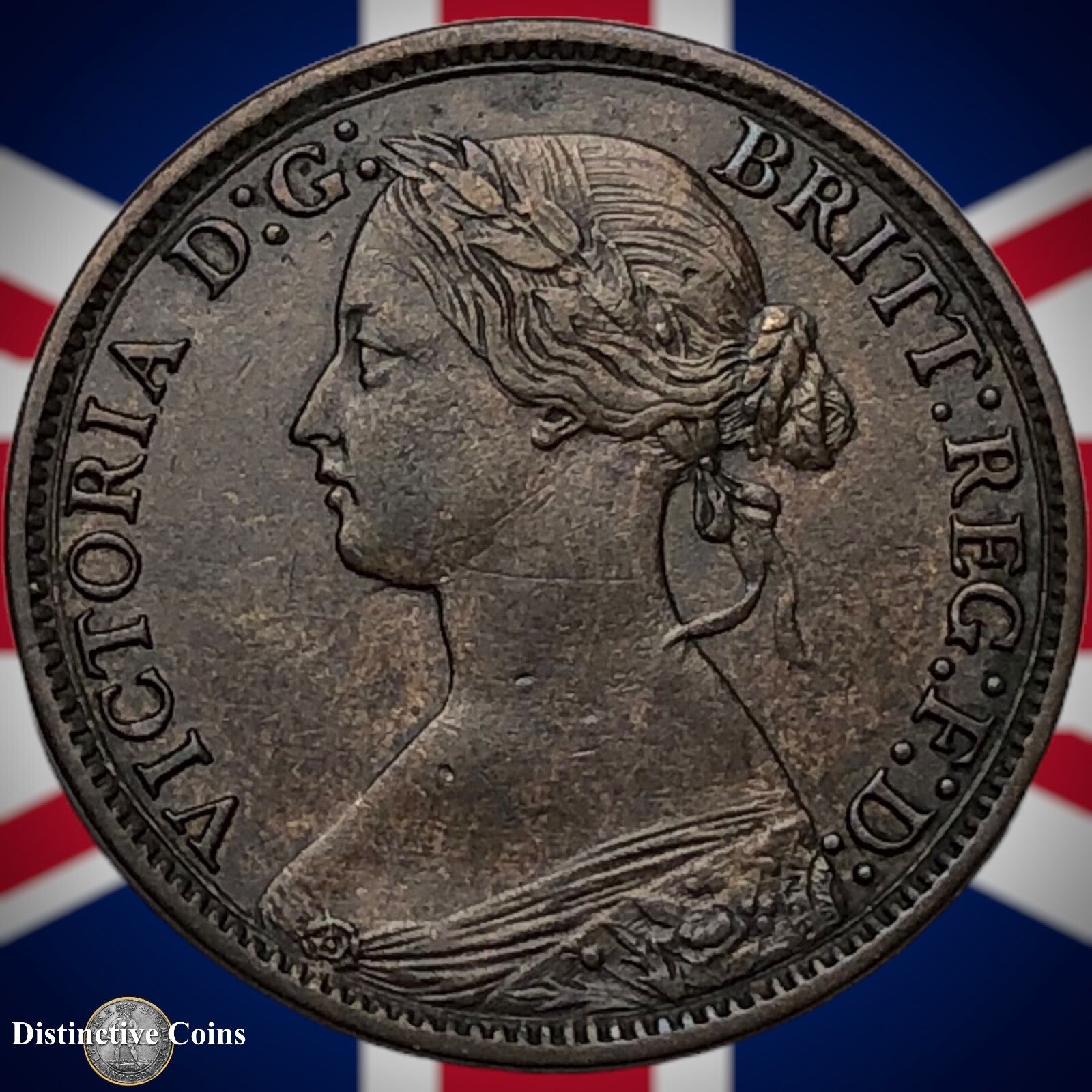 Great Britain 1865 Farthing 1/4d GB3533