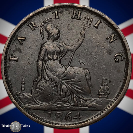 Great Britain 1864 Farthing 1/4d GB3508