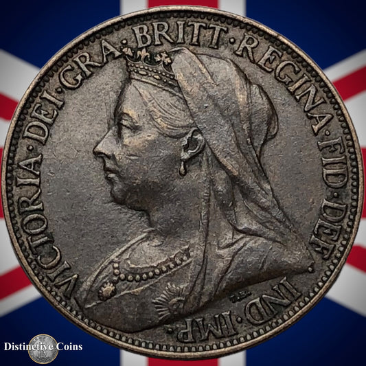 Great Britain 1897 Farthing 1/4d GB4445