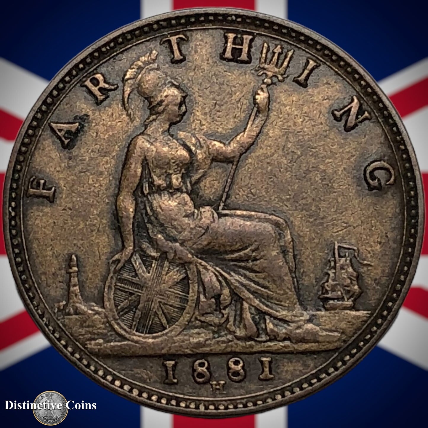 Great Britain 1881 H Farthing 1/4d GB3908