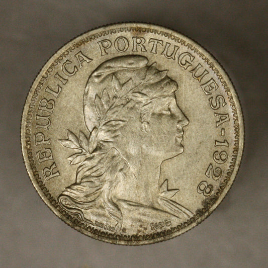 Portugal 1928 50 Centavos AU