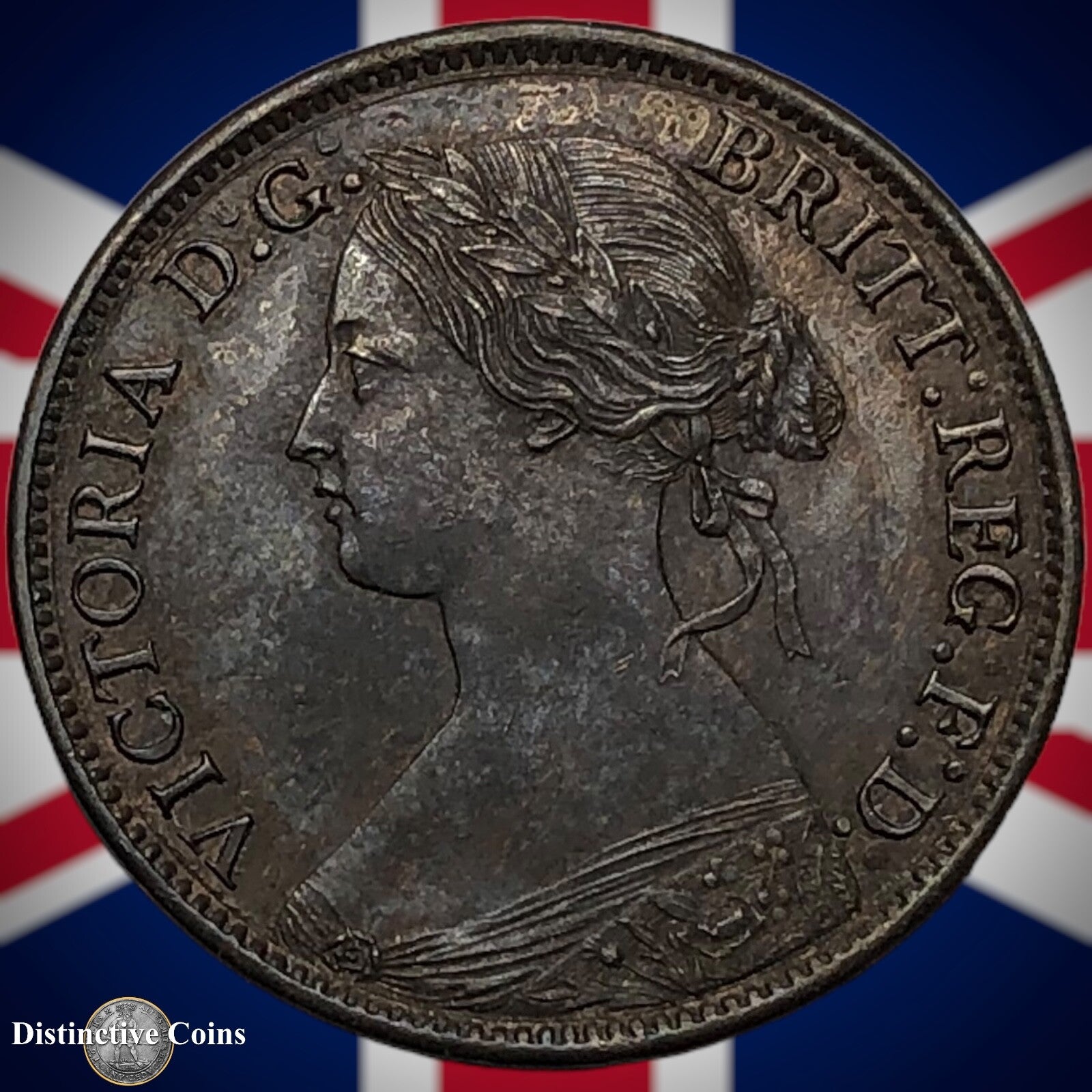 Great Britain 1865 Farthing 1/4d GB3538