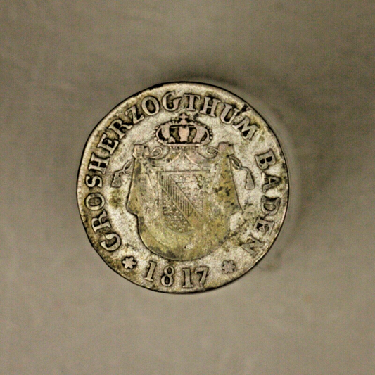Baden 1817 Karl Shas Lugwig 1811-1818 6 Kreuzer