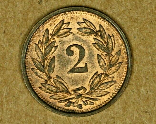 Switzerland 2 Rappen 1932  UNC  A658